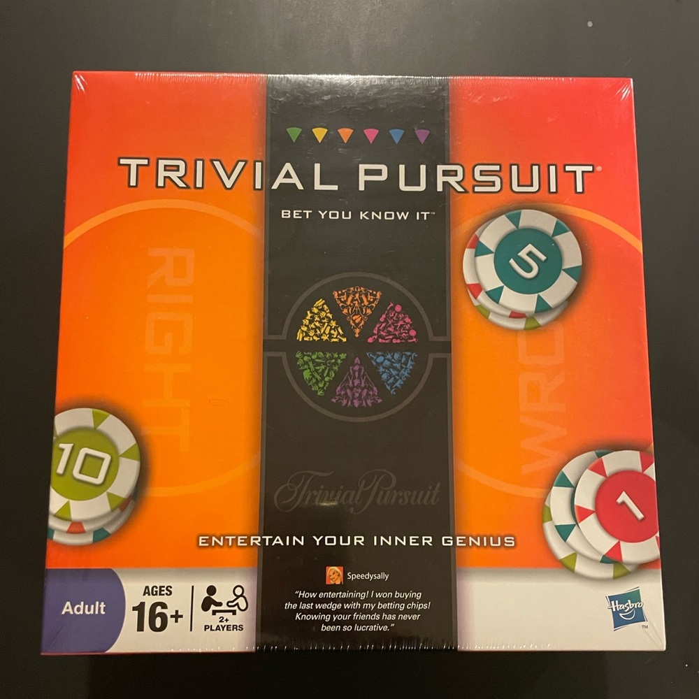 Trivial Pursuit Bet You Know It Board Game